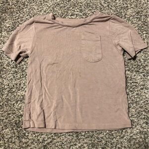 Casual Mauve T-Shirt with Pocket